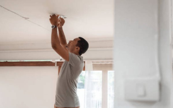 Putting in the Ceiling Fixture